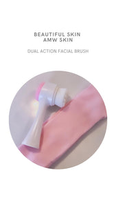 DUAL ACTION FACIAL BRUSH & HEADBAND SET